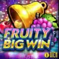 Lebendige Slot-Grafik mit einer goldenen Glocke, Kirschen und Trauben sowie dem Schriftzug FRUITY BIG WIN.