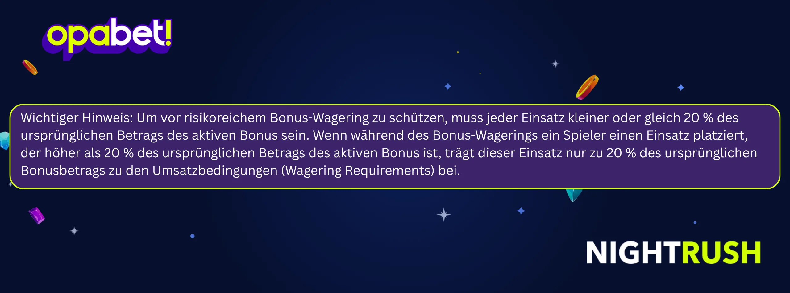 Opabet Umsatzregel