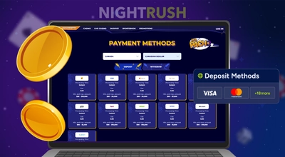 Laptop showing Mr Pacho with payment method options.