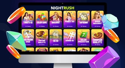 Laptop showing games from JILI Games.