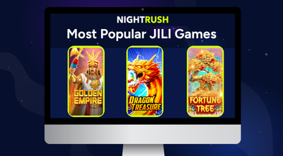 Laptop showing most popular JILI games.