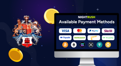 Laptop showing popular payment methods in Canada with a GGC licence.