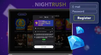 Winaura Casino registration page