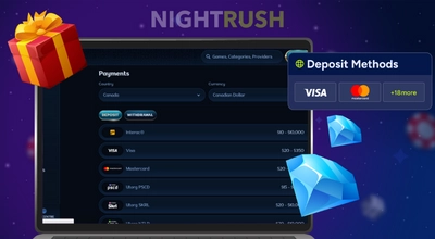 Laptop showing online casino deposit methods and limits for 2026.