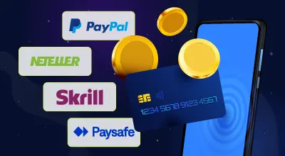 Popular payment options such as PayPal, Skrill, Neteller and Paysafe