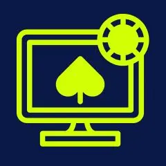 Icon representing online casinos.