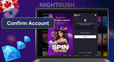 Kings Game account confirmation screen