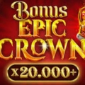 Red and gold promotional graphic reading Bonus Epic Crown.