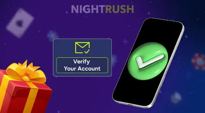 Smartphone with a green checkmark next to a "Verify Your Account" prompt and gift box.