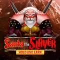Game title Santa the Slayer showing a muscular, warrior-style Santa Claus.