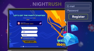 Mr Pacho casino registration page.