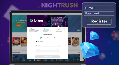 Ivibet sign up page.