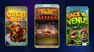 Infographic showing best games from Betsoft.