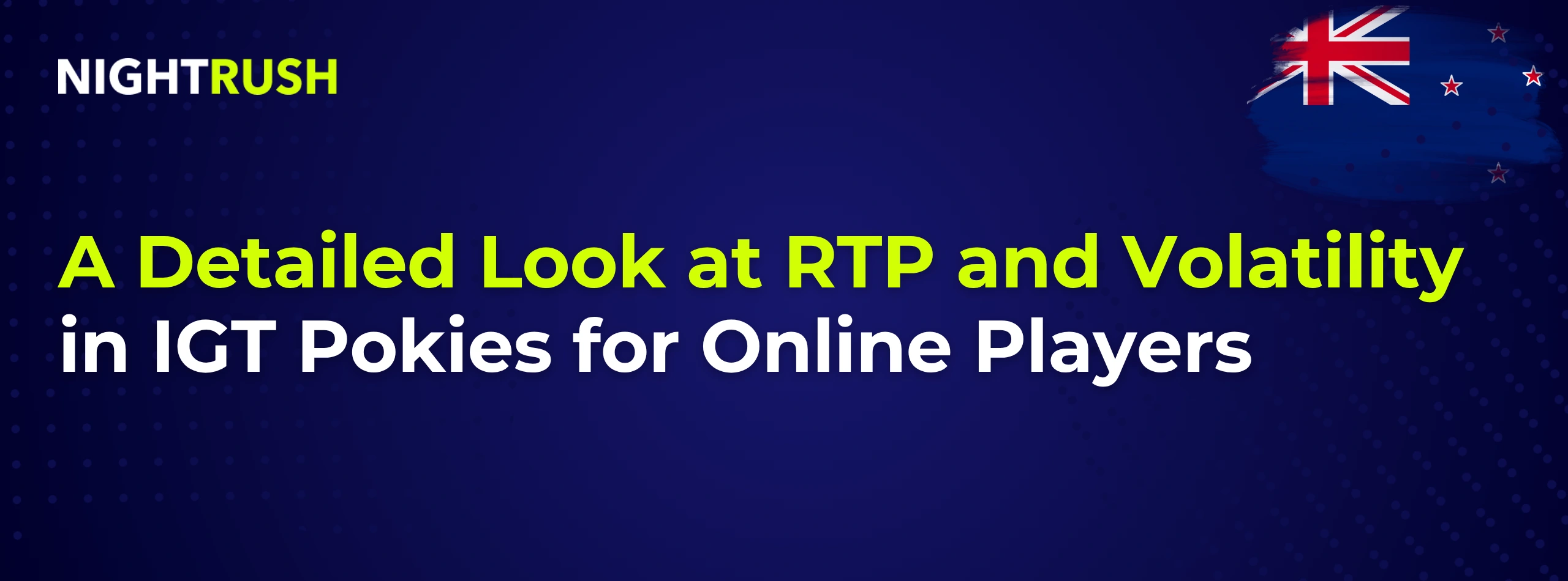 A Detailed Look at RTP and Volatility in IGT Pokies for Online Players on blue.