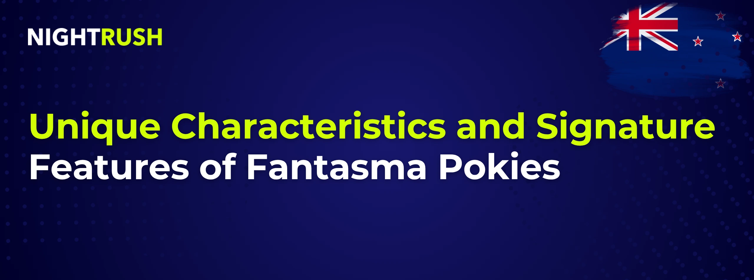 Unique Characteristics and Signature Features of Fantasma Pokies on blue.