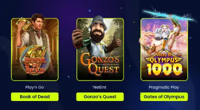 Popular casino games by top providers
