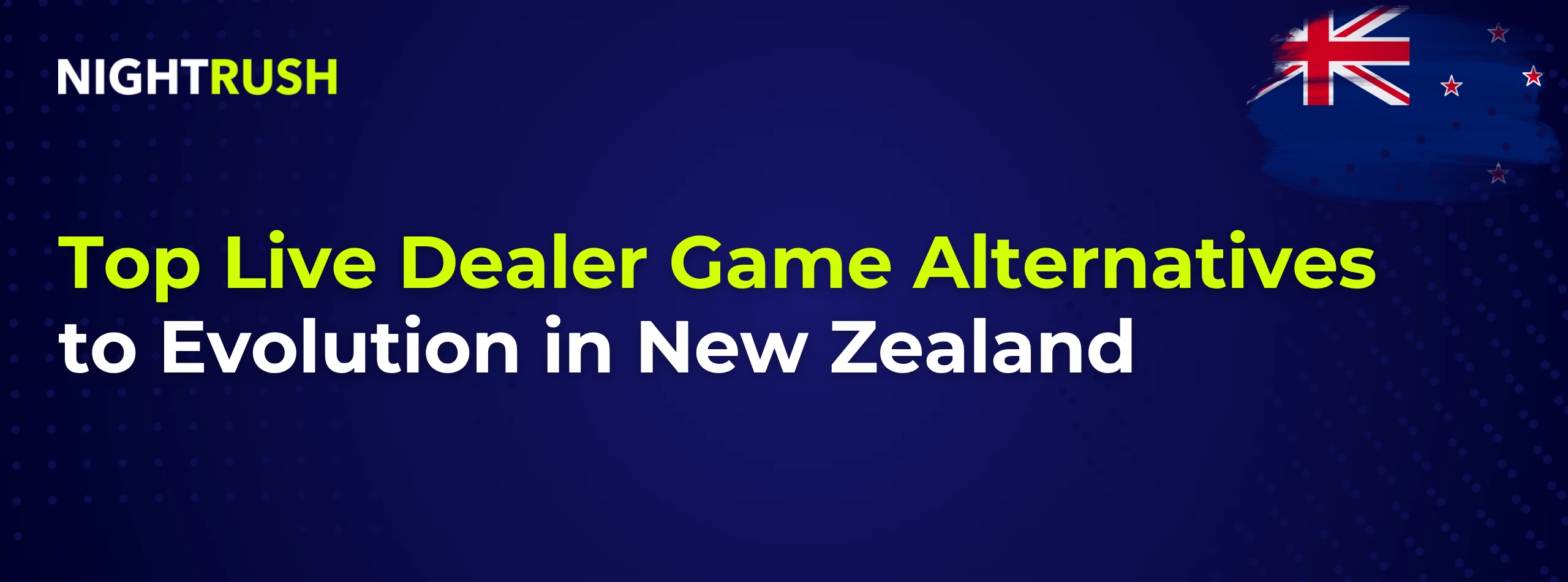 Top Live Dealer Game Alternatives to Evolution in New Zealand on blue.