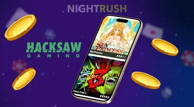 Hacksaw Gaming games on a mobile phone