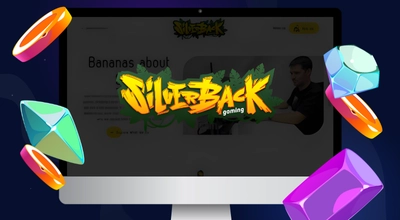 Laptop showing Silverback website, Silverback logo.