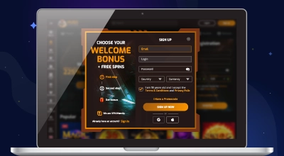 Signing up to an online casino