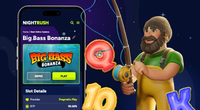 Big Bass Bonanza game on a mobile screen