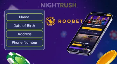 Roobet Casino on a mobile device