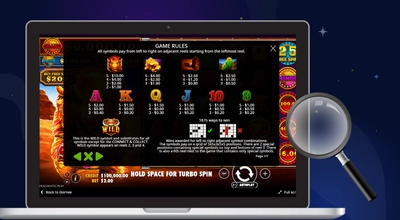 Fire Stampede rules on a laptop with a magnifying glass.