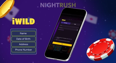 iWild’s registration is displayed on a phone with a details button against a starry background.
