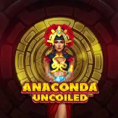 Anaconda Uncoiled slot against a red setting