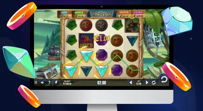 Laptop shows Dead Man’s Fingers gameplay.