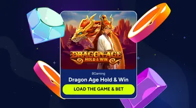 Banner shows Dragon Age Hold Win Slot logo with a Load the Game & Bet button.