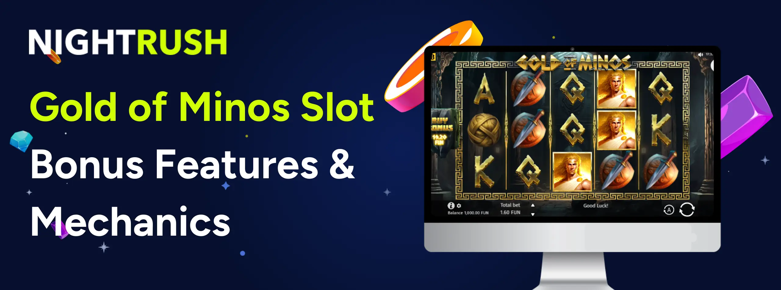 Gold of Minos slot game bonus features