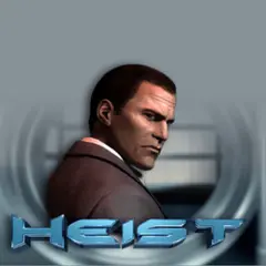 Logo of the Heist slot by Betsoft.