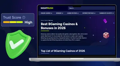 BGaming casinos listed by Nightrush