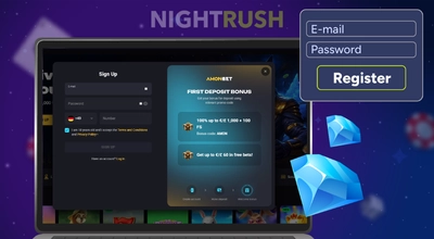 Amonbet Casino registration screen