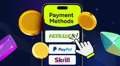 Neteller, PayPal and Skrill payment methods