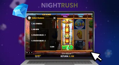 Wolf Canyon Hold & Win bonus features