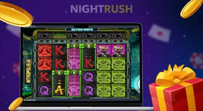 Netropolis 2 on a laptop with coins and a gift box on a dark background.