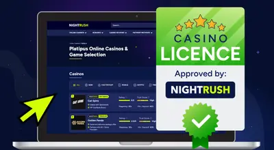 Nightrush approved reliable Platipus Gaming casinos