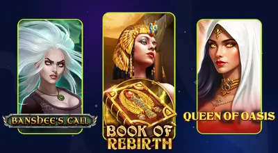 Infographic showing popular Spinomenal games.