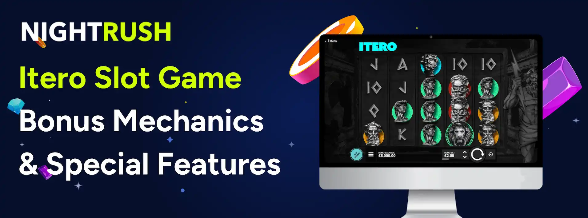 Itero slot game bonus mechanics and features