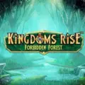 Kingdoms Rise logo featuring a forest background.