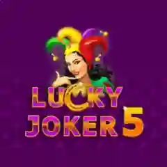 Lucky Joker 5 slot against a purple background.