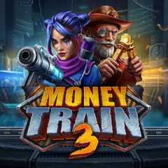 Logo of the Money Train 3 slot by Relax Gaming.