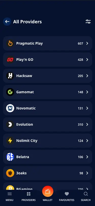 Monro Casino Mobile Provider