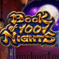 Book of 1001 Nights slot with a moon and lanterns in a colourful design.