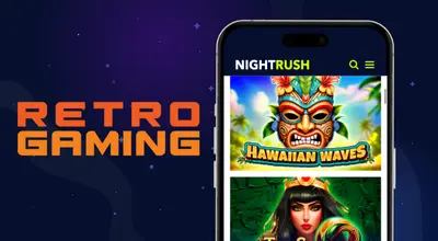 Retro Gaming slots on a mobile device