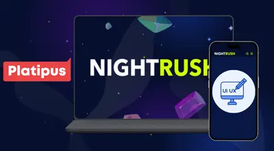 Nightrush UI and interface with Platipus Gaming logo