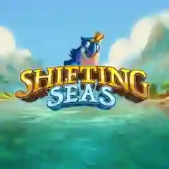 Shifting Seas slot title against a blue background.