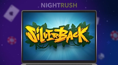 Laptop showing Silverback logo.